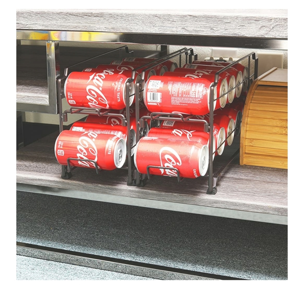 ๐๏ธ 2 Pack Stackable Soda Can Dispenser Rack - Picture 4 of 6
